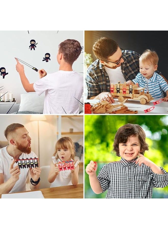 سكايليتي سكاي لتي 24 لعبة نينجا طائرة قابلة للتمدد - مقلاع مرن باللونين الاحمر والاسود لحفلات الاطفال - Image 5